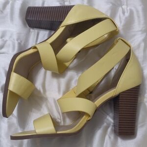 Vera Wang Ankle Strap Heels.